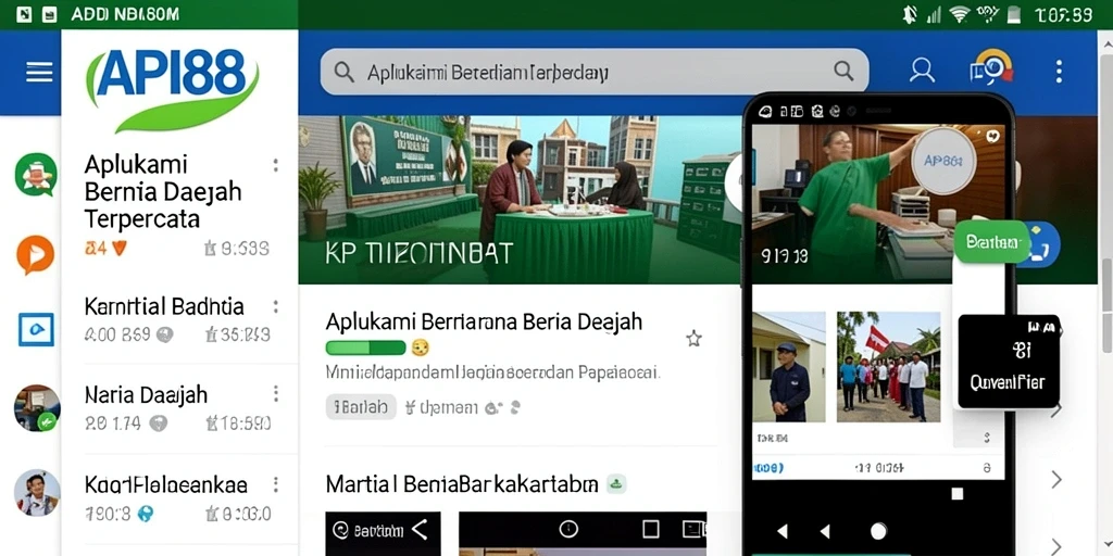 Antarmuka aplikasi API88 yang informatif dan menarik.