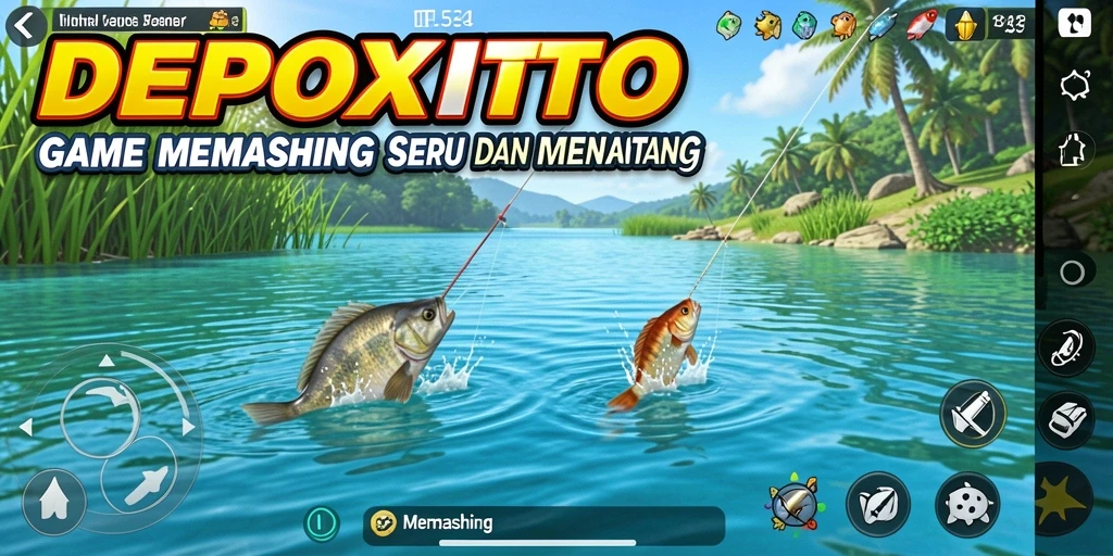 Antarmuka permainan DEPOXITO yang menarik dan fungsional.