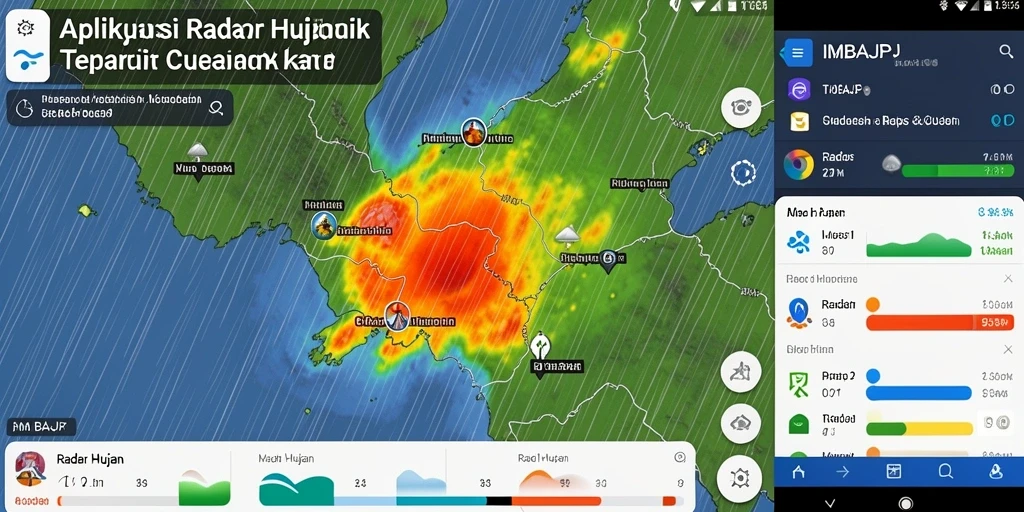 Tampilan antarmuka Radar Hujan IMBAJP yang informatif dan mudah digunakan.