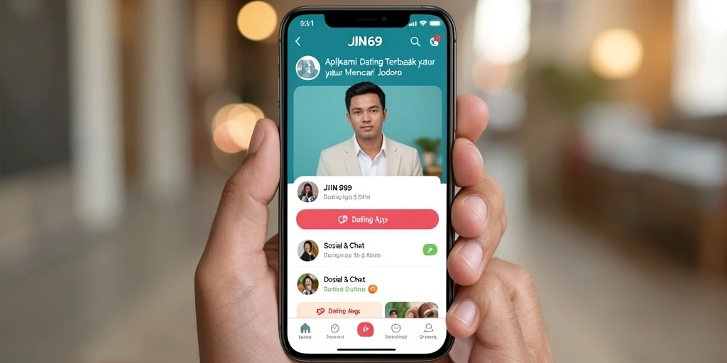 Antarmuka JIN69 yang menarik dan mudah digunakan untuk mencari jodoh.
