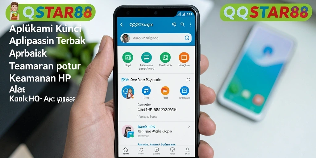 Antarmuka aplikasi QQSTAR88 untuk mengunci aplikasi dan menjaga privasi.