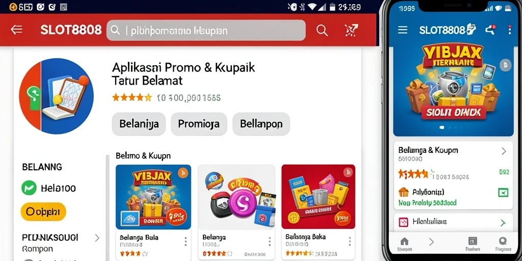 Screenshot aplikasi SLOT8808 menunjukkan antarmuka pengguna yang sederhana dan mudah digunakan.