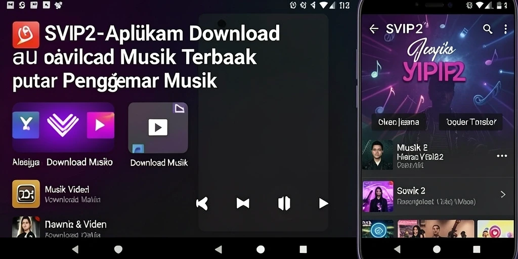 Antarmuka SVIP2 untuk Download Musik yang praktis dan menarik.