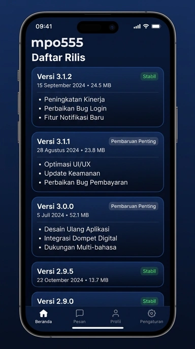 Riwayat Versi mpo555 untuk Pengguna Android